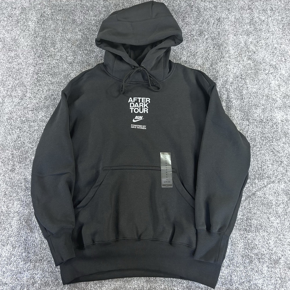 Nike After Dark Tour Women's Oversized Graphic Hoodie Black IF4137-010 Size S